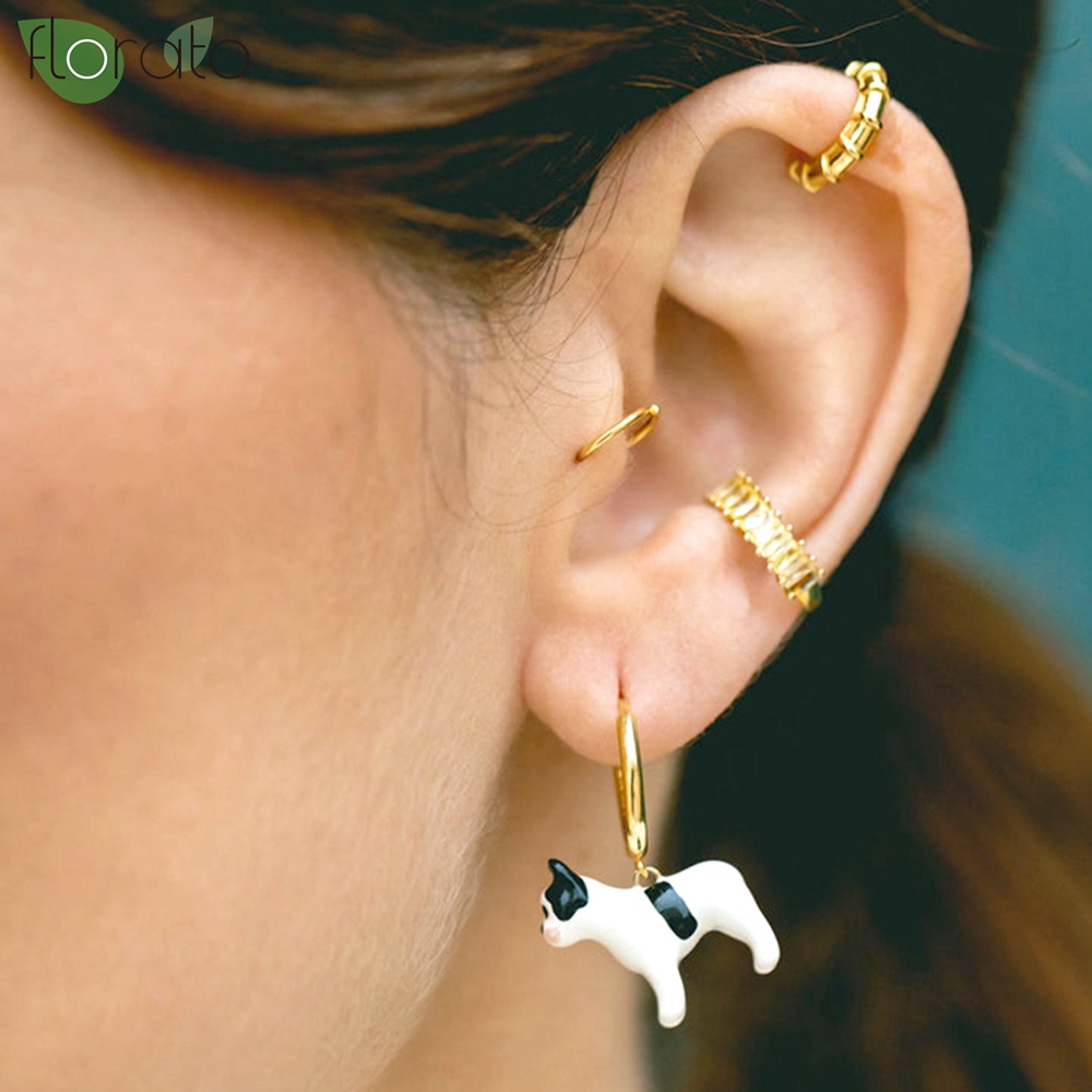 Ear Cuff No Piercing - 1 Adet 18 Ayar Altın Kaplama
