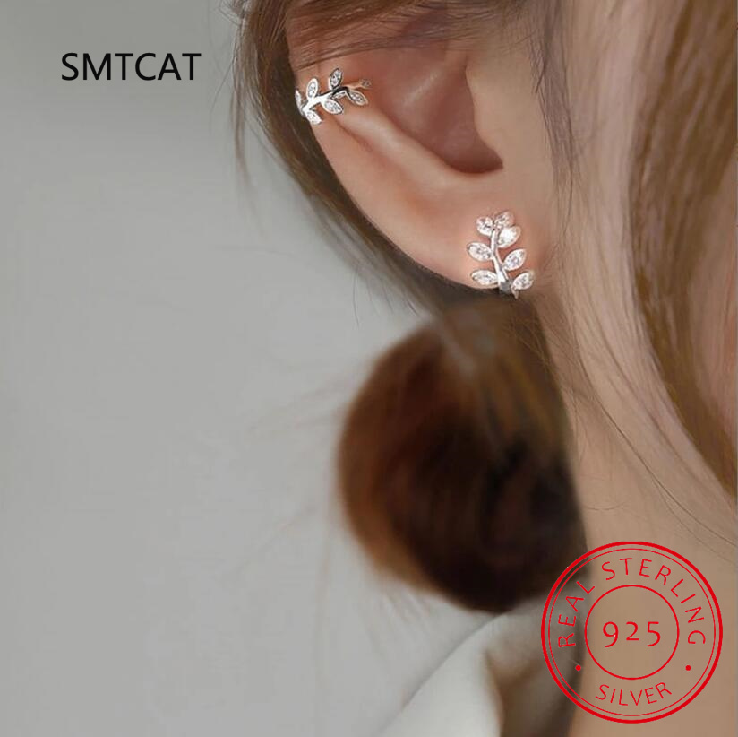 Ear Cuff No Piercing - Kadınlar için 925 ayar gümüş kulak