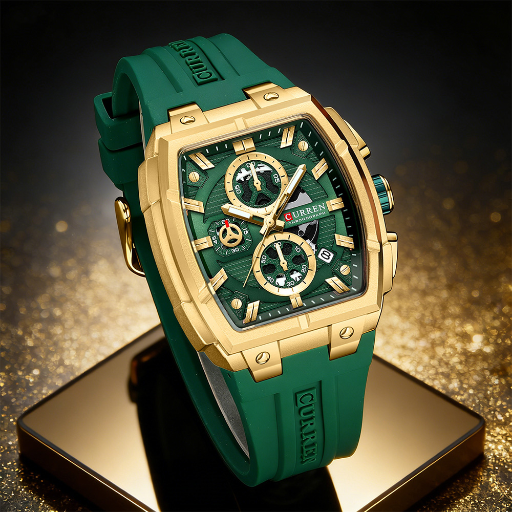 Jewelry And Watches - CURREN Lüks Vintage Erkek Spor Kronograf