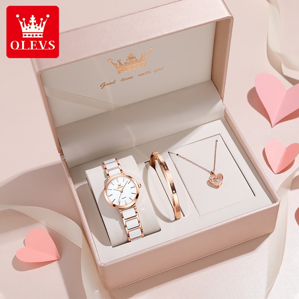 Jewelry And Watches - OLEVS Kadın Saati 5877 Lüks Zarif