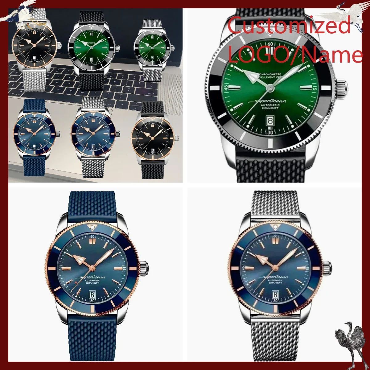 Jewelry And Watches - A1212 Mağazası Özel Tasarım Saatler 46mm
