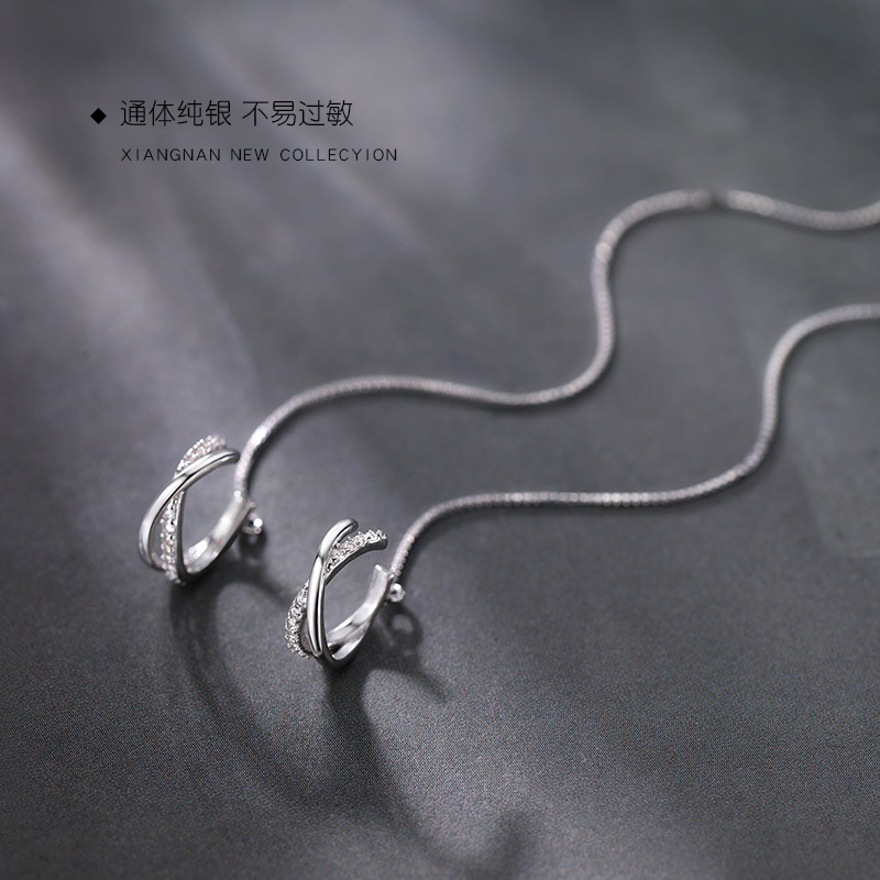 Gerçek 925 ayar gümüş çift zin - Ear Cuff No Piercing incelemesi ve fiyatı