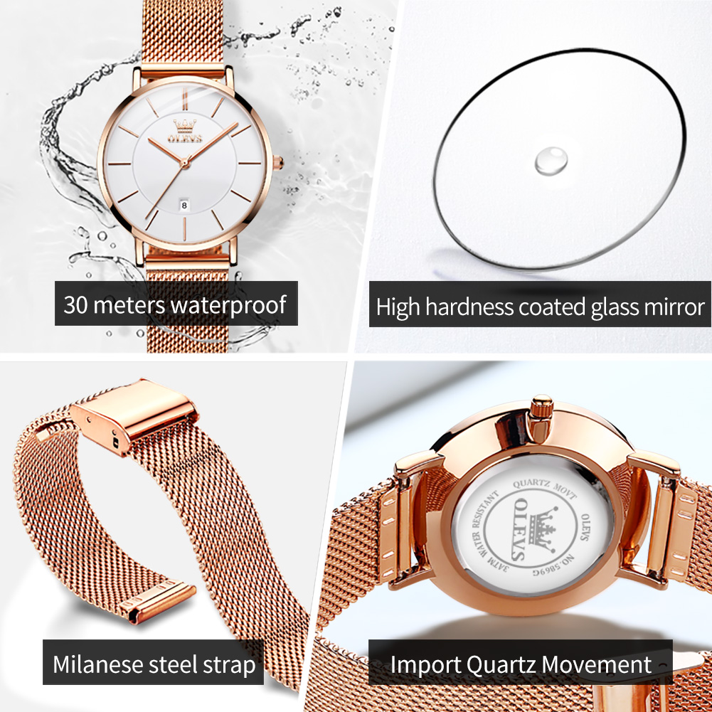 OLEVS Kadın Izle 5869 Zarif Mo - Jewelry And Watches incelemesi ve fiyatı