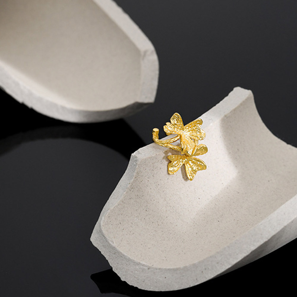 ANDYWEN 925 ayar gümüş düz çiç - Ear Cuff No Piercing incelemesi ve fiyatı