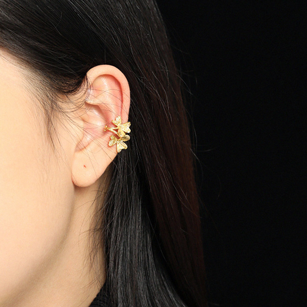 ANDYWEN 925 ayar gümüş düz çiç - Ear Cuff No Piercing incelemesi ve fiyatı
