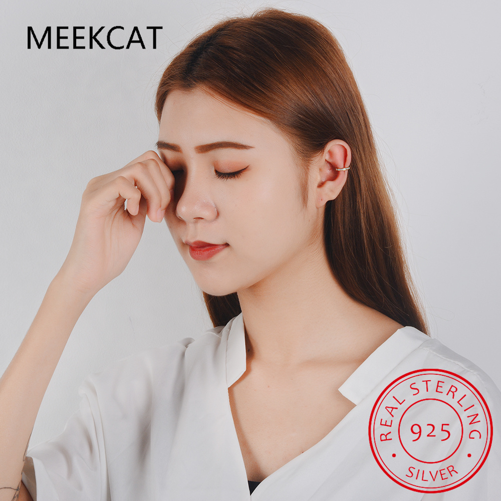 925 Ayar Gümüş Tam Mozanit Kul - Ear Cuff No Piercing incelemesi ve fiyatı