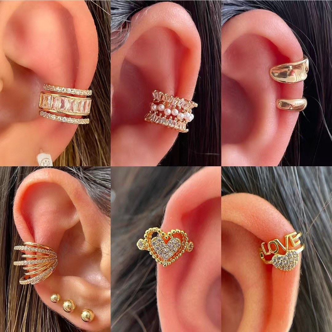 Kore moda zirkon kulak klipsi  - Ear Cuff No Piercing incelemesi ve fiyatı