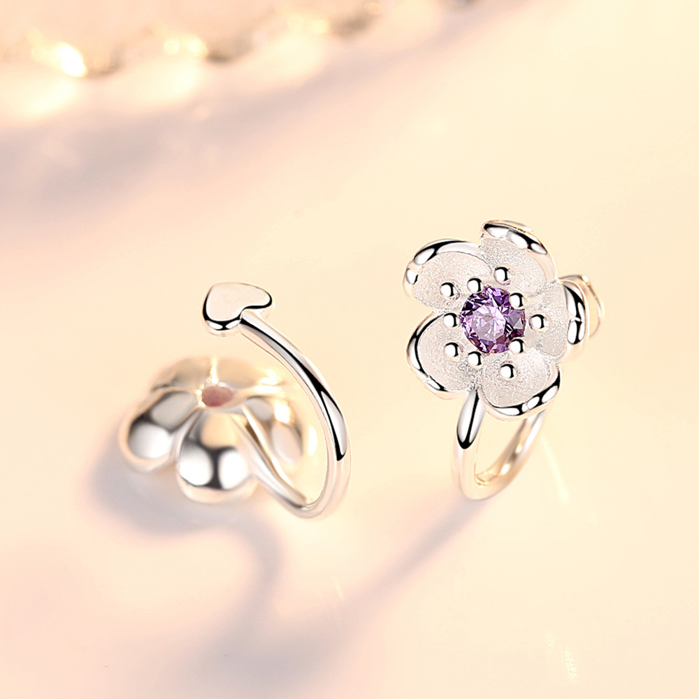 925 Ayar Gümüş Parlak Pembe/Mo - Ear Cuff No Piercing incelemesi ve fiyatı