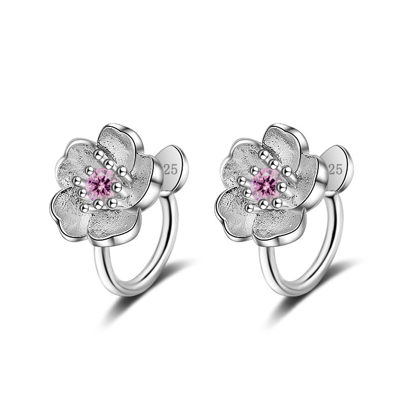 925 Ayar Gümüş Parlak Pembe/Mo - Ear Cuff No Piercing incelemesi ve fiyatı