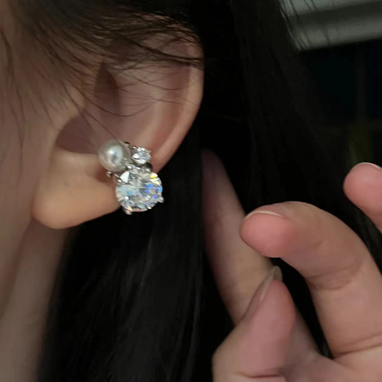 1 adet parlak taklit inci zirk - Ear Cuff No Piercing incelemesi ve fiyatı