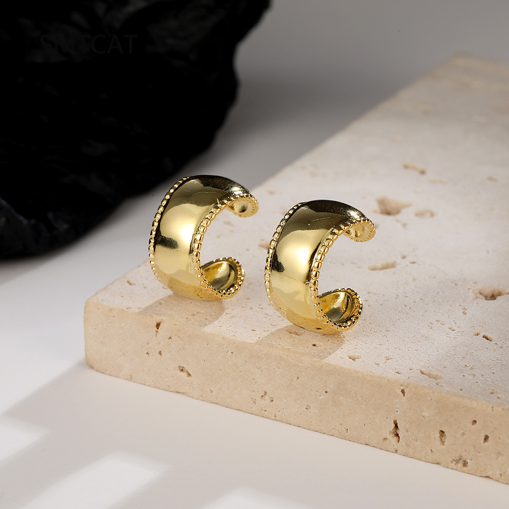 925 ayar gümüş geniş pürüzsüz  - Ear Cuff No Piercing incelemesi ve fiyatı