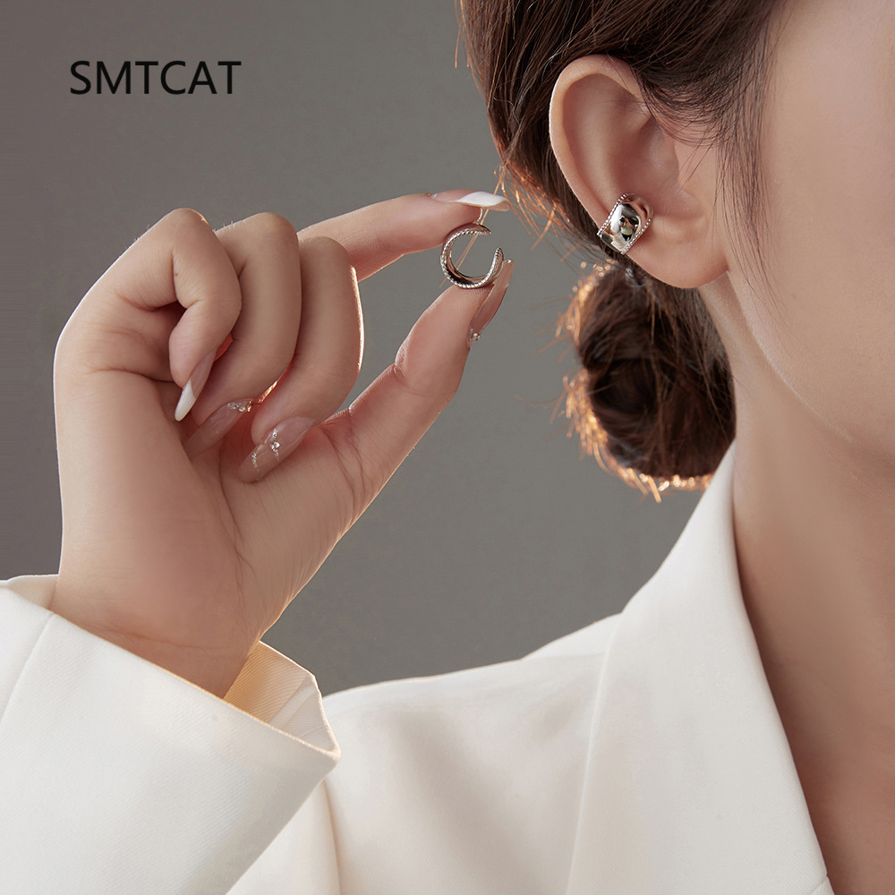 925 ayar gümüş geniş pürüzsüz  - Ear Cuff No Piercing incelemesi ve fiyatı
