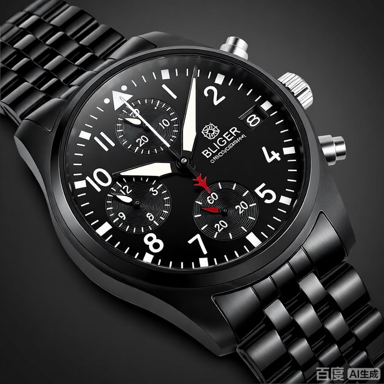 BLIGER Tam Siyah Fırçalanmış 3 - Jewelry And Watches incelemesi ve fiyatı