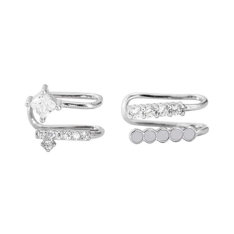 925 Ayar Gümüş Asimetrik Kübik - Ear Cuff No Piercing incelemesi ve fiyatı