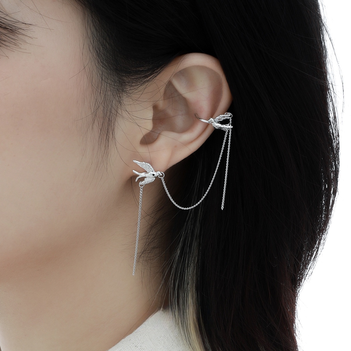 F.I.N.S Kuş Şekilli S925 Gümüş - Ear Cuff No Piercing incelemesi ve fiyatı